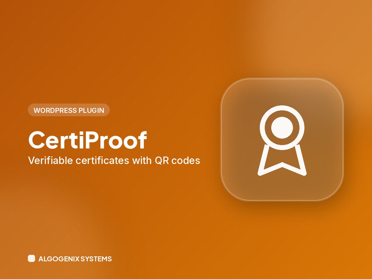 CertiProof – Verifiable certificates with QR codes
