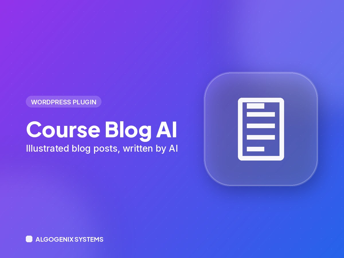 Course Blog AI