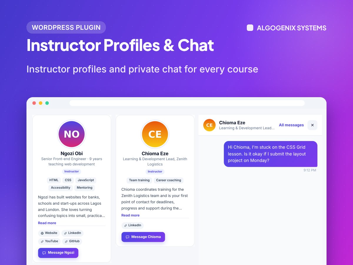 Instructor Profiles & Chat